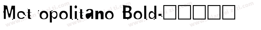 Metropolitano Bold字体转换